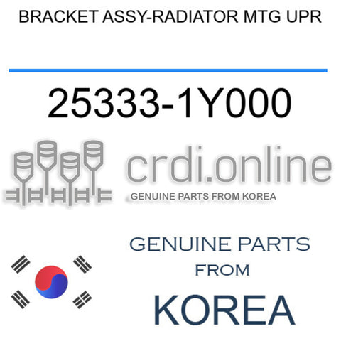 BRACKET ASSY-RADIATOR MTG UPR 25333-1Y000 253331Y000 25333 1Y000