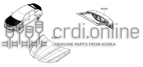 HOOD ASSY 65100-1544R 651001544R 65100 1544R