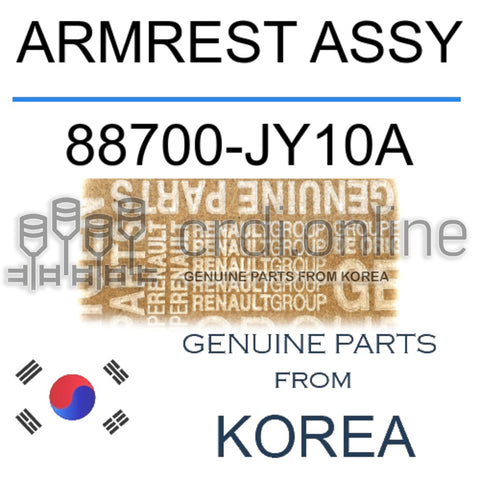 ARMREST ASSY [ORIGINAL] 88700-JY10A 88700JY10A 88700 JY10A