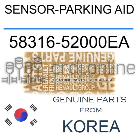 SENSOR-PARKING AID [ORIGINAL] 58316-52000EA 5831652000EA 58316 52000EA