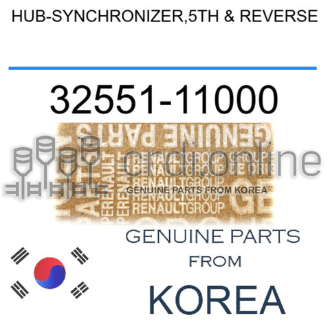 HUB-SYNCHRONIZER,5TH & REVERSE [ORIGINAL] 32551-11000 3255111000 32551 11000