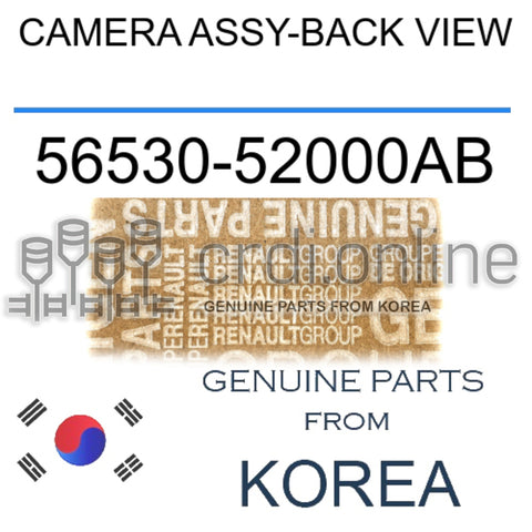 CAMERA ASSY-BACK VIEW [ORIGINAL] 56530-52000AB 5653052000AB 56530 52000AB