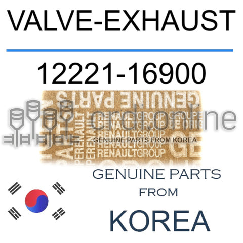 VALVE-EXHAUST [ORIGINAL] 12221-16900 1222116900 12221 16900