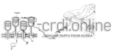HOSE-FUEL 16446-0138R 164460138R 16446 0138R