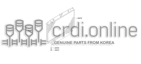 RADIATOR ASSY 22410-51200 2241051200 22410 51200