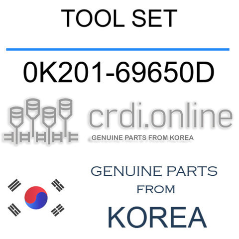 TOOL SET 0K201-69650D 0K20169650D 0K201 69650D