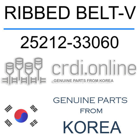 RIBBED BELT-V [ORIGINAL] 25212-33060 2521233060 25212 33060