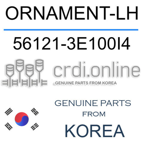 ORNAMENT-LH [ORIGINAL] 56121-3E100I4 561213E100I4 56121 3E100I4