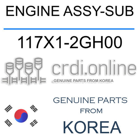 ENGINE ASSY-SUB [ORIGINAL] 117X1-2GH00 117X12GH00 117X1 2GH00