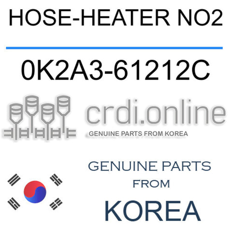 HOSE-HEATER NO2 0K2A3-61212C 0K2A361212C 0K2A3 61212C