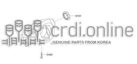 ESCUTCHEON-STEERING LOCK [ORIGINAL] 81731-52100GG 8173152100GG 81731 52100GG