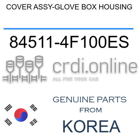 COVER ASSY-GLOVE BOX HOUSING [ORIGINAL] 84511-4F100ES 845114F100ES 84511 4F100ES