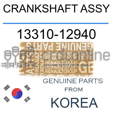 CRANKSHAFT ASSY [ORIGINAL] 13310-12940 1331012940 13310 12940