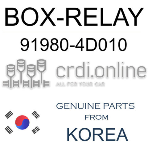BOX-RELAY 91980-4D010 919804D010 91980 4D010