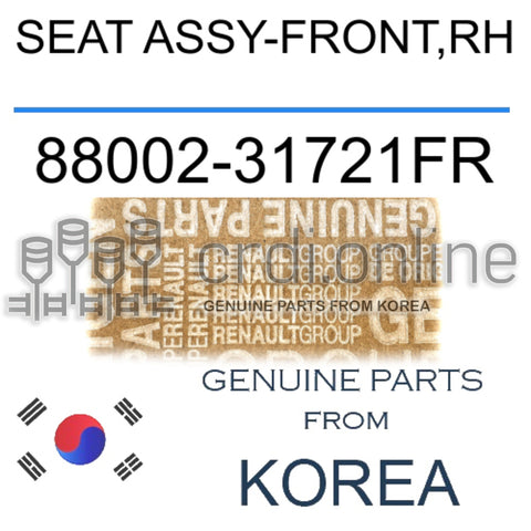 SEAT ASSY-FRONT,RH [ORIGINAL] 88002-31721FR 8800231721FR 88002 31721FR