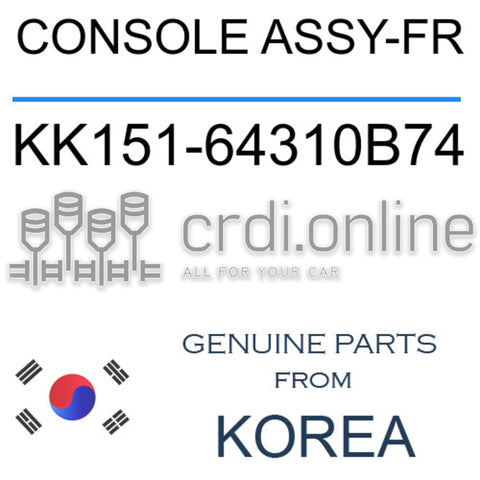 CONSOLE ASSY-FR [ORIGINAL] KK151-64310B74 KK15164310B74 KK151 64310B74