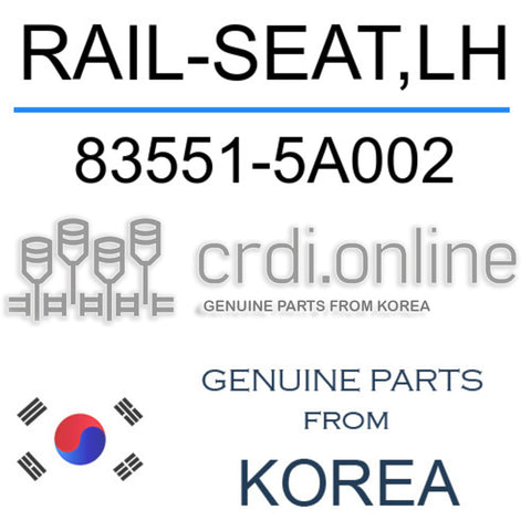 RAIL-SEAT,LH [ORIGINAL] 83551-5A002 835515A002 83551 5A002