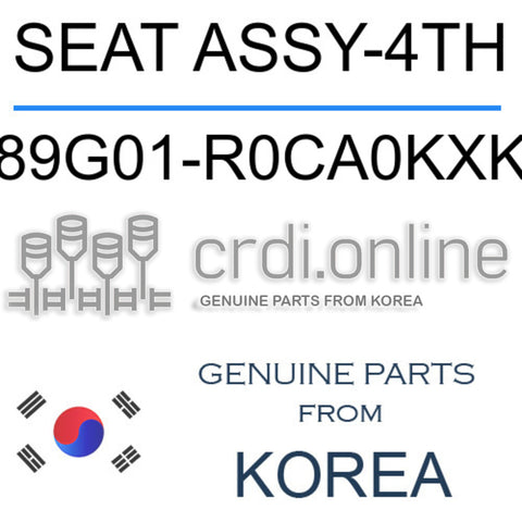SEAT ASSY-4TH [ORIGINAL] 89G01-R0CA0KXK 89G01R0CA0KXK 89G01 R0CA0KXK