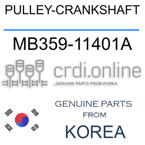 PULLEY-CRANKSHAFT [ORIGINAL] MB359-11401A MB35911401A MB359 11401A