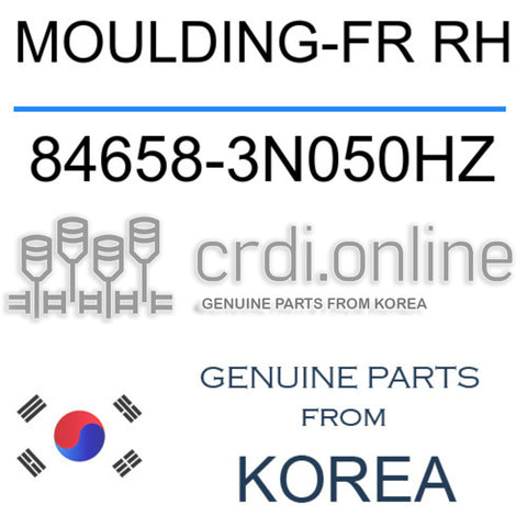 MOULDING-FR RH [ORIGINAL] 84658-3N050HZ 846583N050HZ 84658 3N050HZ