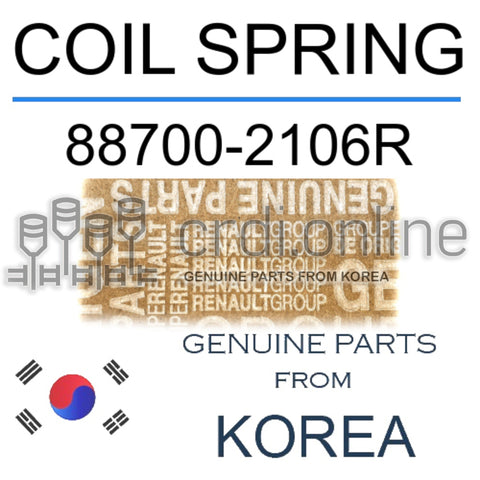 COIL SPRING [ORIGINAL] 88700-2106R 887002106R 88700 2106R