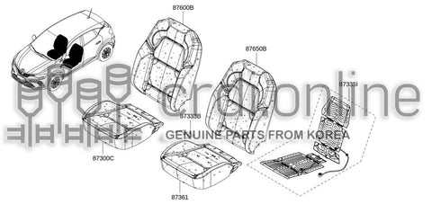 SENSOR-FRONT SEAT OCCUPANTRH 87333-2191R 873332191R 87333 2191R