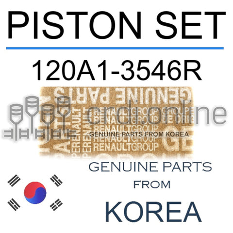 PISTON SET [ORIGINAL] 120A1-3546R 120A13546R 120A1 3546R