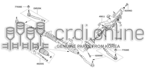 SOCKET-KIT TIE RODOUTER RH 48520-2733R 485202733R 48520 2733R