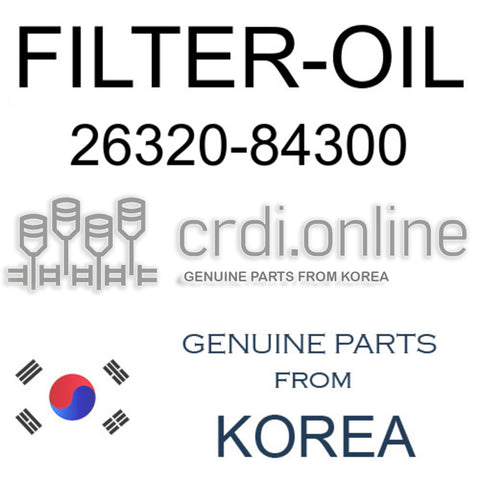FILTER-OIL [ORIGINAL] 26320-84300 2632084300 26320 84300