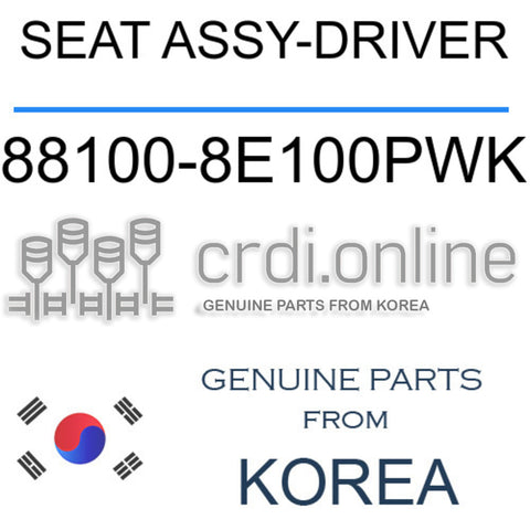 SEAT ASSY-DRIVER [ORIGINAL] 88100-8E100PWK 881008E100PWK 88100 8E100PWK