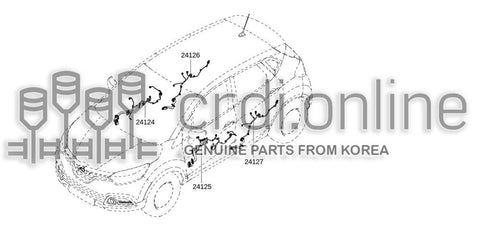 HARNESS-DOORFRONT DRIVER 24124-3970R 241243970R 24124 3970R