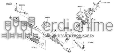 SOCKET-KIT TIE RODOUTER RH 48520-5192R 485205192R 48520 5192R