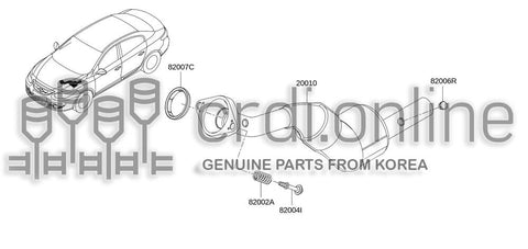 TUBE ASSY-EXHAUSTFRONT 20010-0211R 200100211R 20010 0211R