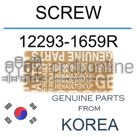 SCREW [ORIGINAL] 12293-1659R 122931659R 12293 1659R