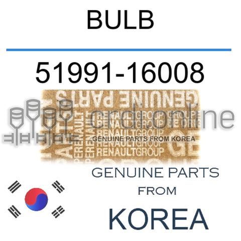 BULB [ORIGINAL] 51991-16008 5199116008 51991 16008