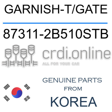 GARNISH-T/GATE [ORIGINAL] 87311-2B510STB 873112B510STB 87311 2B510STB