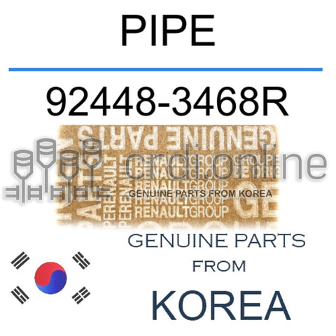 PIPE [ORIGINAL] 92448-3468R 924483468R 92448 3468R