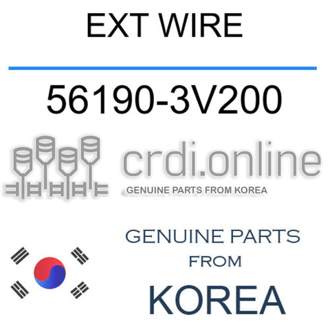 EXT WIRE [ORIGINAL] 56190-3V200 561903V200 56190 3V200