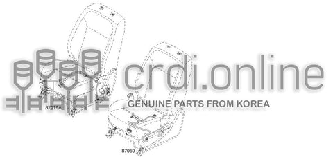 HARNESS-FRONT SEAT LH 87069-7830R 870697830R 87069 7830R