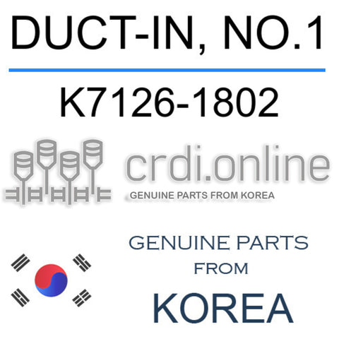DUCT-IN, NO.1 [ORIGINAL] K7126-1802 K71261802 K7126 1802