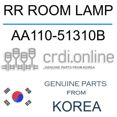 RR ROOM LAMP AA110-51310B AA11051310B AA110 51310B