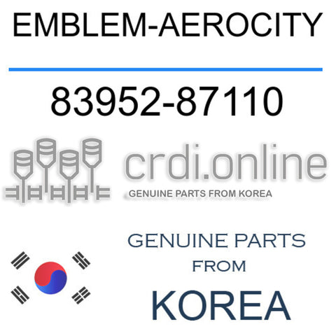 EMBLEM-AEROCITY [ORIGINAL] 83952-87110 8395287110 83952 87110