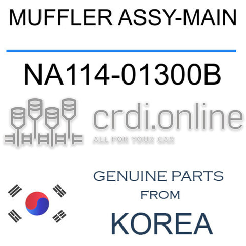 MUFFLER ASSY-MAIN [ORIGINAL] NA114-01300B NA11401300B NA114 01300B