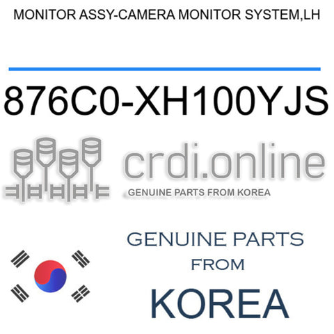 MONITOR ASSY-CAMERA MONITOR SYSTEM,LH [ORIGINAL] 876C0-XH100YJS 876C0XH100YJS 876C0 XH100YJS
