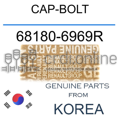 CAP-BOLT [ORIGINAL] 68180-6969R 681806969R 68180 6969R