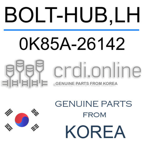 BOLT-HUB,LH [ORIGINAL] 0K85A-26142 0K85A26142 0K85A 26142