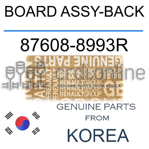 BOARD ASSY-BACK [ORIGINAL] 87608-8993R 876088993R 87608 8993R