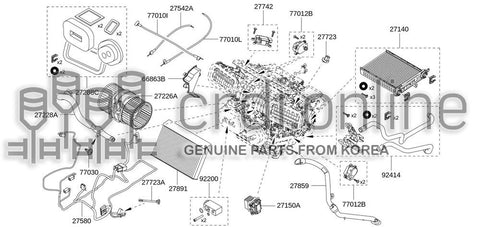 EVAPORATOR SENSER ASSY 27723-9129R 277239129R 27723 9129R