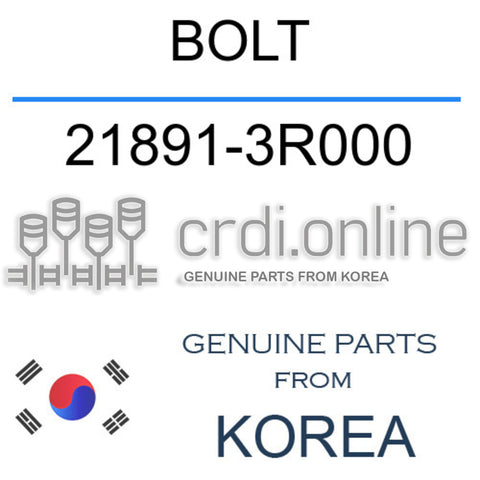 BOLT 21891-3R000 218913R000 21891 3R000