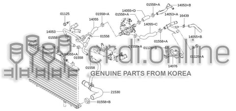 HOSE-WATER 14056-JG71A 14056JG71A 14056 JG71A